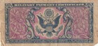 Us Military Payment Certificate Replacement Note Series 481 10 Cents 1951-54