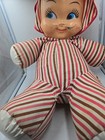Vintage Rubber Face Plush Doll Stuffed Vinyl Plastic Carnival