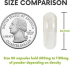 100 Empty Size  00 Clear Kosher Gelatin Capsules Pill Made In Usa Fresh Gel Caps
