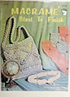 2 Vintage Craft Course Macrame Booklet Lot  193 194 28 Designs 1971