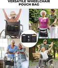 Wheelchair Side Bag  Wheel Chair Armrest Pouch Accessories With Cup Holder