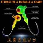 Dovesun 1 16oz Jig Heads For Fishing Hooks Crappie Jigs Walleye  Bass  40pcs