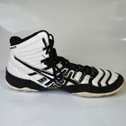 Asics Dan Gable Ultimate J500y White   Black Wrestling Sneakers Us Size 11