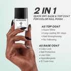 Base Top Coat Nail Polish  2 In 1 Clear Quick Dry Nail Polish Color Protectio   