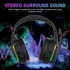 3 5mm Gaming Headset Microphone Led Headphones Stereo Bass Surround For Pc Xbox