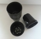 1 Pint Round Black Plastic Pots -100 Qty -  4  X 3 5    Flower Pot Landmark