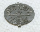 Vintage Tin Tobacco Tag Old Navy Zahm