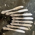 8 Wallace Sir Christopher 6 1 4   sterling Silver Butter Knife Flatware Set