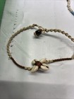 Lot Of 3 Old  ancient Venetian African Glass Trade Beads   Hemp Seashell Chocker