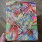 Original Handmade Abstract Mixed Media Art On Canvas Acrylic Ink Contemporary