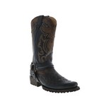 Stetson Outlaw Lug Bad Guy Biker Mens Brown Leather Cowboy Western Boots 8 5