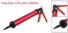 Caulking Gun  Stainless Steel Sealant Applicator Nozzle Electrophoretic Red