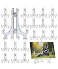 Display Stand Easel Plate Holder Picture Photo Art Plastic Folding Lot Of 12 New