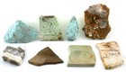 Eight 8 Agate Jasper Chrysocolla Turquoise Lizardite Slab Cab Rough 8psl7 91423