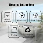 Bathroom Set Complete Set Curtains 4 Pieces Rugs Waterproof Bathroom New Us