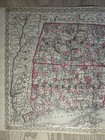 1870 Colton s Massachusetts Connecticut   Rhode Island Antique Map 28  X 17 