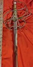 Awesome 36  Blade Flameberg Sword  W  Swept Hilt          brand New     