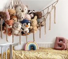Stuffed Animal Storage Hammock Or Net Corner - Large Toy Hammock Net  Flaxen