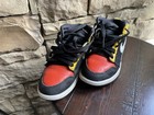 Jordan Air Jordan 1 Mid Kids Sneakers Black Red Yellow Dunk 13c Athletic