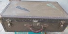Vintage Antique College Suitcase Travel Luggage Hard Case