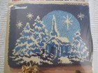 Nos Red Heart Church Scene Latch Hook Kit  6616-02 - 18  X 24 