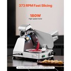 Commercial Electric Meat Slicer 180w 10  Blade Deli Food Bread Cheese Cutter