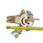 Fisher Price Puppy Dog Plush Baby Lovey Blue Ears Red Nose 6  Stuffed Animal New