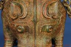 6 4 collect Western Zhou Dynasty Bronze Ware Two-sided Beast Handle Vessel