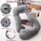 Moon Pine Pregnancy Pillow  U Shaped Full Body Pillow For Maternity Support  Sle