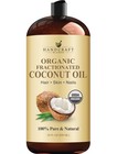 Organic Fractionated Coconut Oil 28 Fl Oz   Pure Natural Carrier Oil For Skin  H
