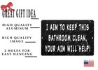 Rogue River Tactical Funny Bathroom Sign Metal Tin Sign Wall Decor Man Cave B   
