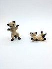 Vintage Hagen Renaker Siamese Dancing Cats And Kitten Ceramic Figurines Set Of 4