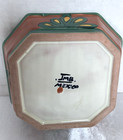 Mexican Jmb Talavera Pottery Hand Painted   Glazed 6 5  Width Octagon Bowl 