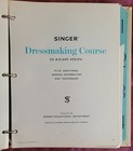 Singer Dressmaking Course In 8 Easy Steps Hardcover Binder 1960s 