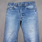 Vintage Levis 501 Jeans Mens 32x30 Blue 80s Made Usa Faded Washed Out  tag36x34 