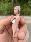 Resin Diorama 1 18 Long Braids Girl Miniature Figurine Doll Toys Scene Props