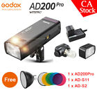 Us Godox Ad200pro 2 4g Speedlite Ttl Pocket Flash ad-s2 Reflector S11 Color Gels