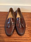 Vintage G h  Bass Weejuns Kiltie Loafers Burgundy Oxblood Wine Leather Size 8 5d