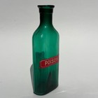 Antique Green Druggist pharmacy apothecary Style Clco Bottle W  Nos Poison Label