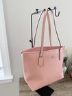 Nwt Coach F58846 City Zip Tote Im petal Crossgrain Leather Shoulder Bag Msrp 295