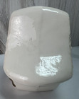 Vintage Holland Mold Ceramic Candy Cane House Hand Painted White And Gold