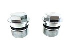 2x Chrome Fork Bolt Cap Set Cb450 Cb500 Cb550 Cb750 Honda  see List   j210