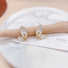 Women 925 Sterling Silver Earrings Elegant 3d Glazed Crystal Cute Butterfly 1612