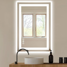 24 x 36  Led Bathroom Mirror With Anti-fog And Backlit Memory Function Tempered