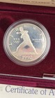 1992 Us 2 Coin Proof Set Olympic Coins With Box And Coa 90    Clad Half