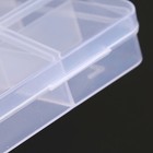 Portable Transparent Storage Box Grids Plastic Clear Organizer With Cover Box