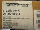 Forney Wire Rope Vinyl Coated Galvanized Steel Aircraft Cable 1 8  X 250 x 3 16 