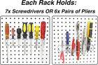 Pegboard Screwdriver Holder  2-pack - Hooks To Any Peg Board - Screwdriver And P
