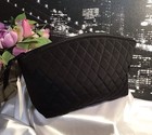Vera Bradley Grand Travel Large Quilted Cosmetic Bag Classic Black Nwt Rv 59