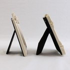 Lot Of 2 Vintage-style Resin Picture Photo Frames White Ornate 2 5x3 5 Size